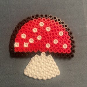 Perler bead mushroom